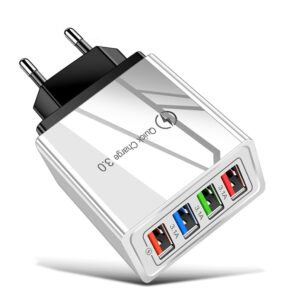 Poderoso Cargador Rapido Quick Charge 4-USB Wall Charger.