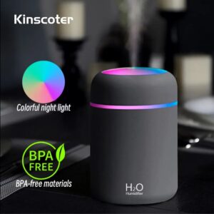 Humidificador de aire H2O de 300ml, difusor de Aroma con niebla fría para dormitorio, hogar.