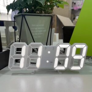 Reloj digital LED 3D  multifuncional creativo e innovador, especial para la decoración del hogar.