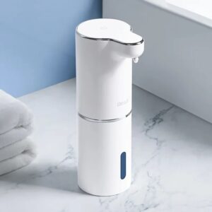 Dispensadores automáticos de jabón de espuma para baño, lavadora inteligente de manos con carga USB, Material ABS blanco de alta calidad